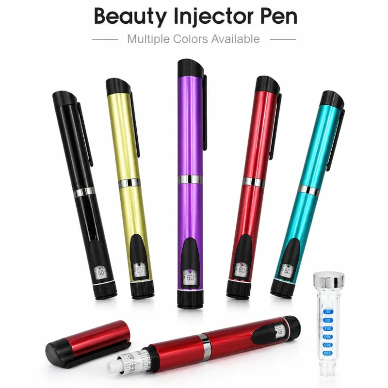 Reusable Injection Pen V3 Metal 60 IU Slimming Injection Pen Empty Injection Pen Without Cartridge Bottle for Home Use