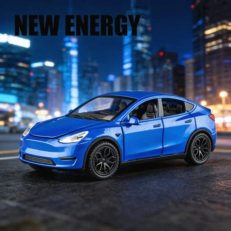 

Модель 1:32 Tesla Model Y, Model 3, Model X: высококачественная литая модель автомобиля из сплава со звуком и светом, детская игрушка, коллекционный предмет, подарок на день рождения