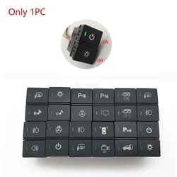 1PC Car Power LED light front rear fog lamps music Mirror heating Dual Control Switch Button With Wire for Honda
