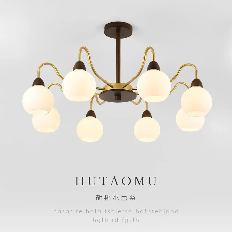 

Japanese Modern Simplicity Multiple Heads Restaurant Pendant Lamps Nordic Living Room Bedroom Chandelier Home Decor LED Lights