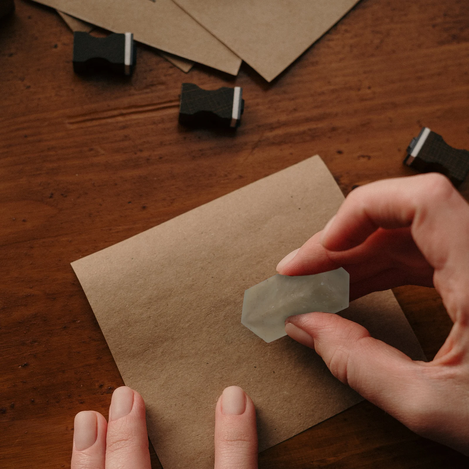 الصينية ختم الحجر لتقوم بها بنفسك أداة للحرف اليدوية حجم صغير رائعة اليدوية الخط سجل القصاصات فارغة اسم ختم نحت ختم الحجر #4