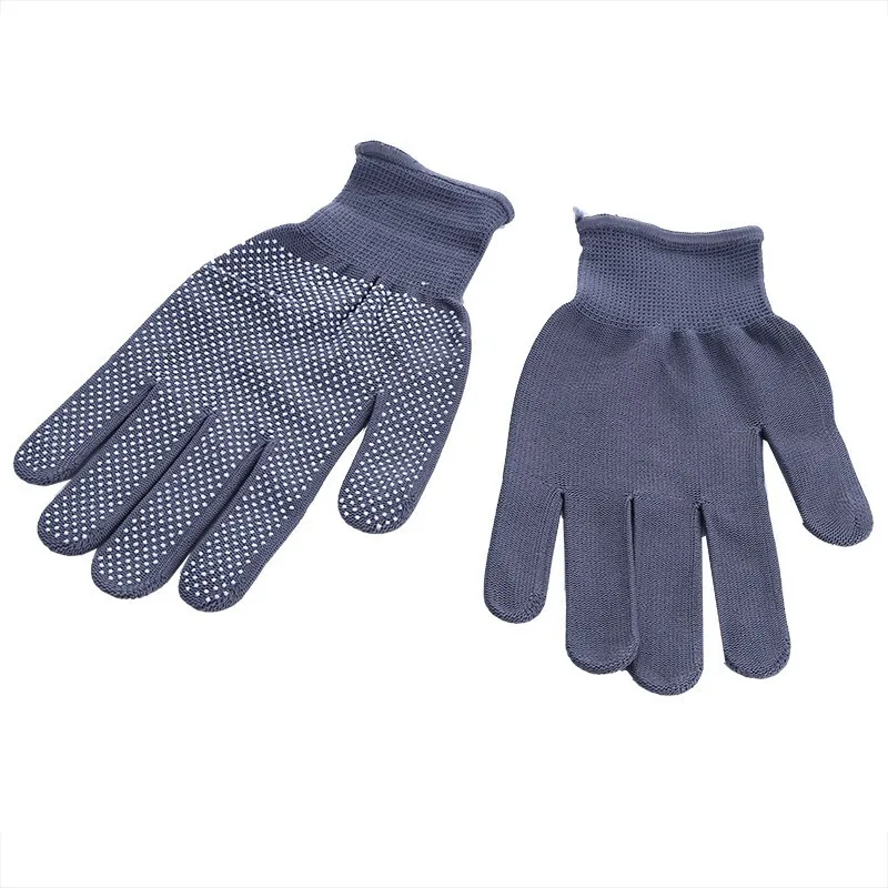 High Temperature Heat Resistant BBQ Gloves Cotton  Silicone Non-Slip  Hair Styling Work Gloves Microwave  Oven Gloves