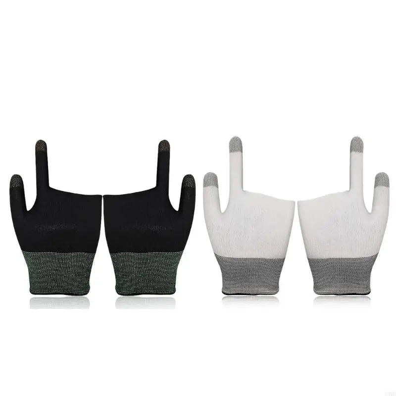 49MB Sweatproof Fingertip Gloves Sensitive Touch-creen Gaming Finger Thumb Sleeves for PUBG Mobile Game Accessory