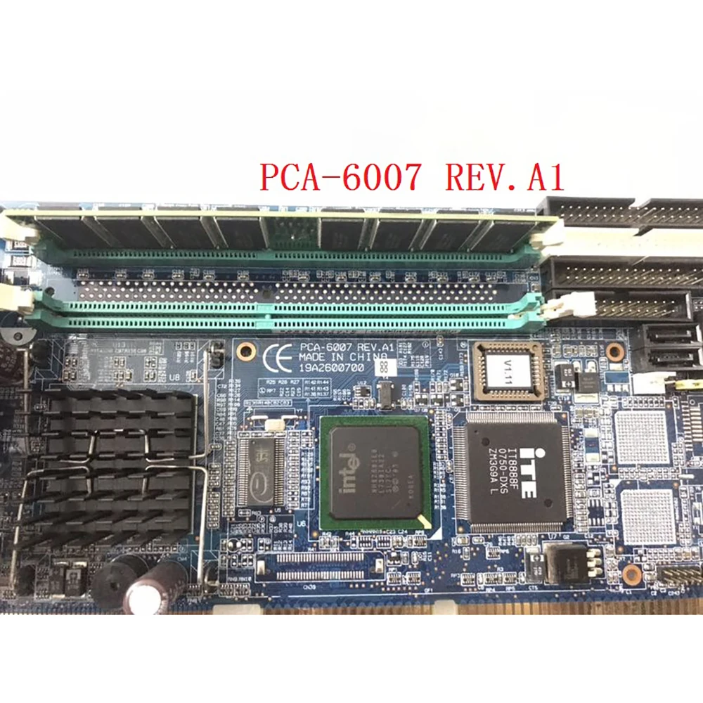For Advantech PCA-6007 REV.A1 Industrial Control Motherboard With CPU Memory Fan