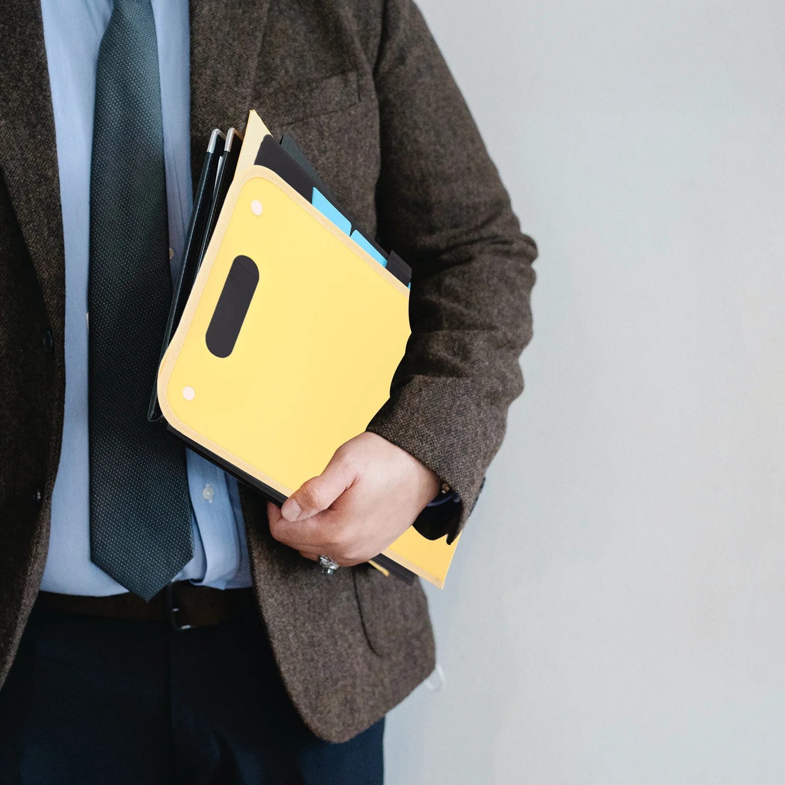 Test Paper Organ Pack Blue Pocket Folders File Document Expanding Documents Bag A4 Holder Envelope Student