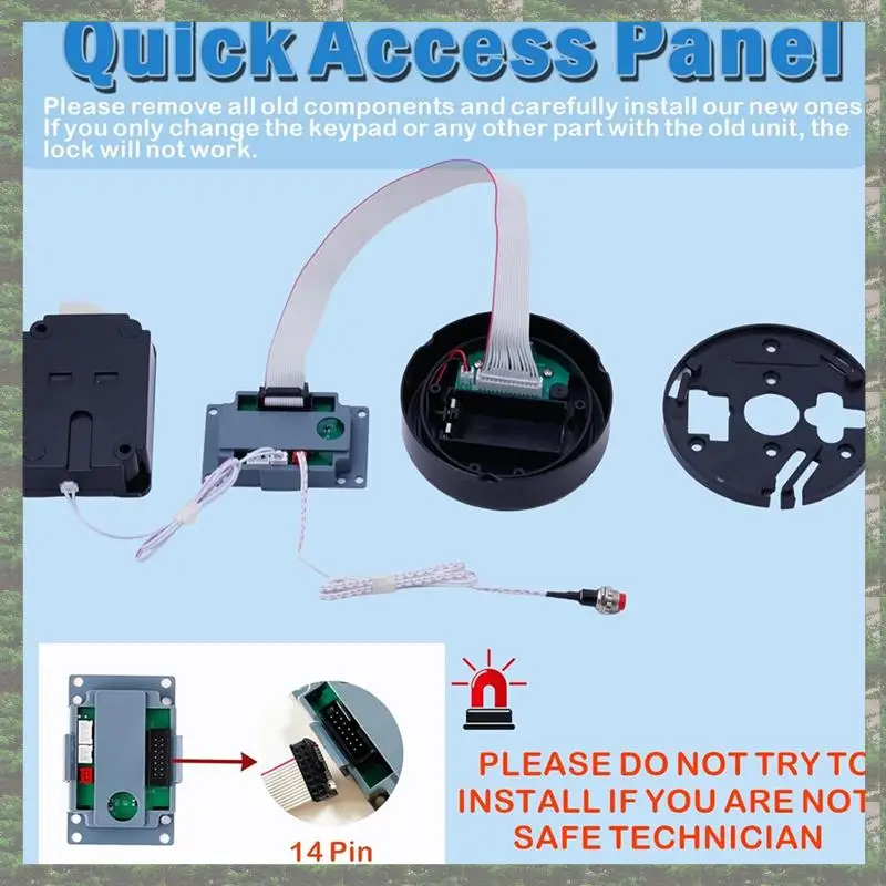 

Safety Lock Replacement Electronic Safe Keypad With Swing Suitable For Trong Safe Door