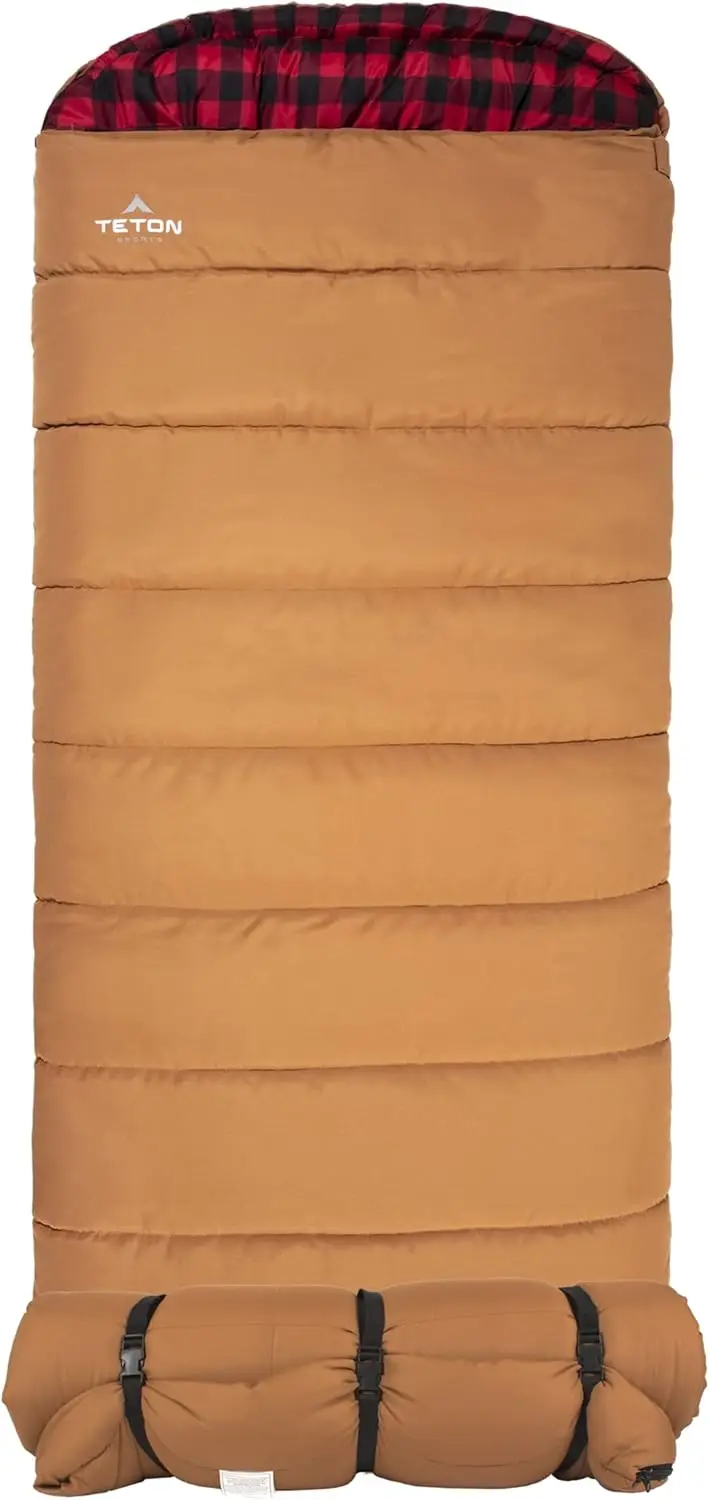 Sports Deer Hunter -35F and 0F Degree Sleeping Bag. Warm and Comfortable Camping Sleeping Bags, Teton Tough Canvas Shell for Cam