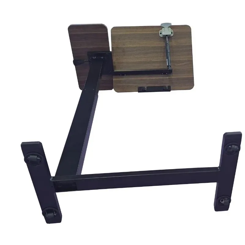 

Modern metal dining table, pneumatic height adjustment, suitable for bedroom living room, mobile bedside patient