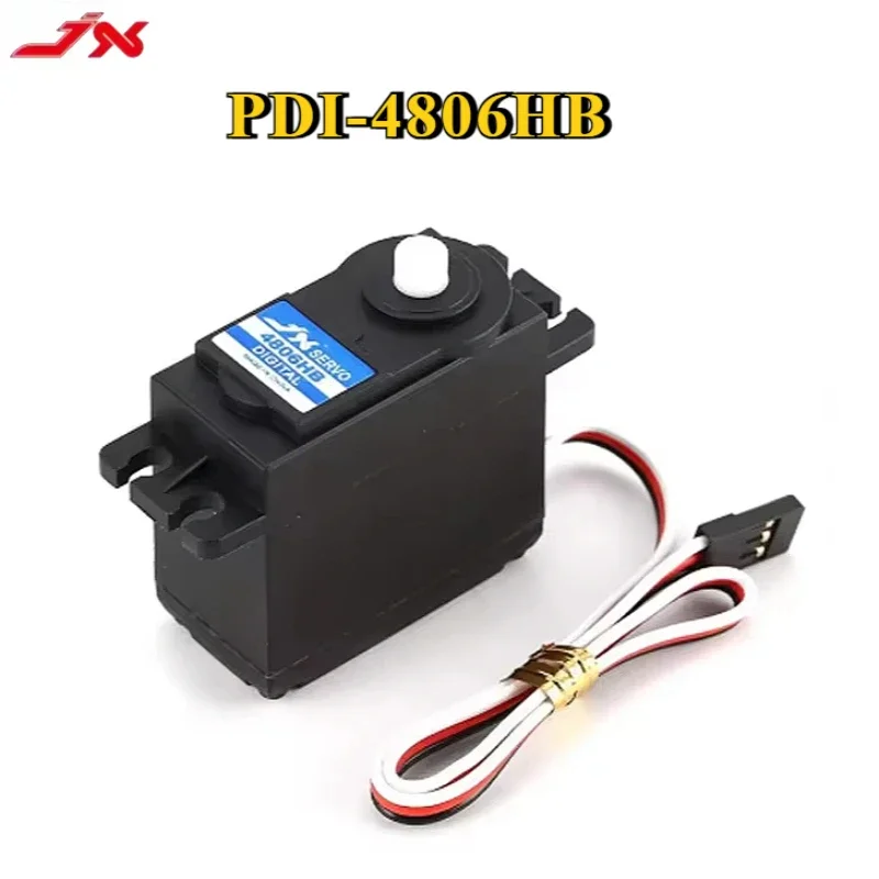 JX Servo PDI-4806HB 6.21kg Plastic Gear Digital Servo Motor for 1/10 1/8 RC Car Boat Fixed Wing Truck Buggy Helicopter