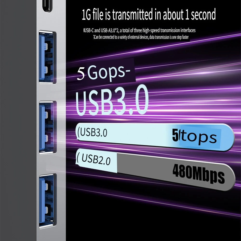 type-c 7-in-1 docking station with 4K*hdmi docking station computer notebook HUB extender multi-interface