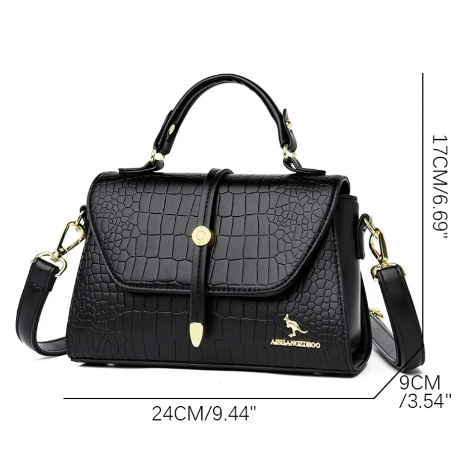 Bolsa Crossbody de couro premium para mulheres, bolsas femininas, bolsas e bolsas de luxo