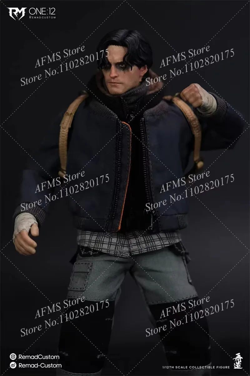 ريماد مخصص RM013 1/12 مقياس تحصيل الشكل دراجة نارية الحارس روبرت باتينسون بات هيرو 6 بوصة الرجال الجندي عمل الشكل لعبة #5