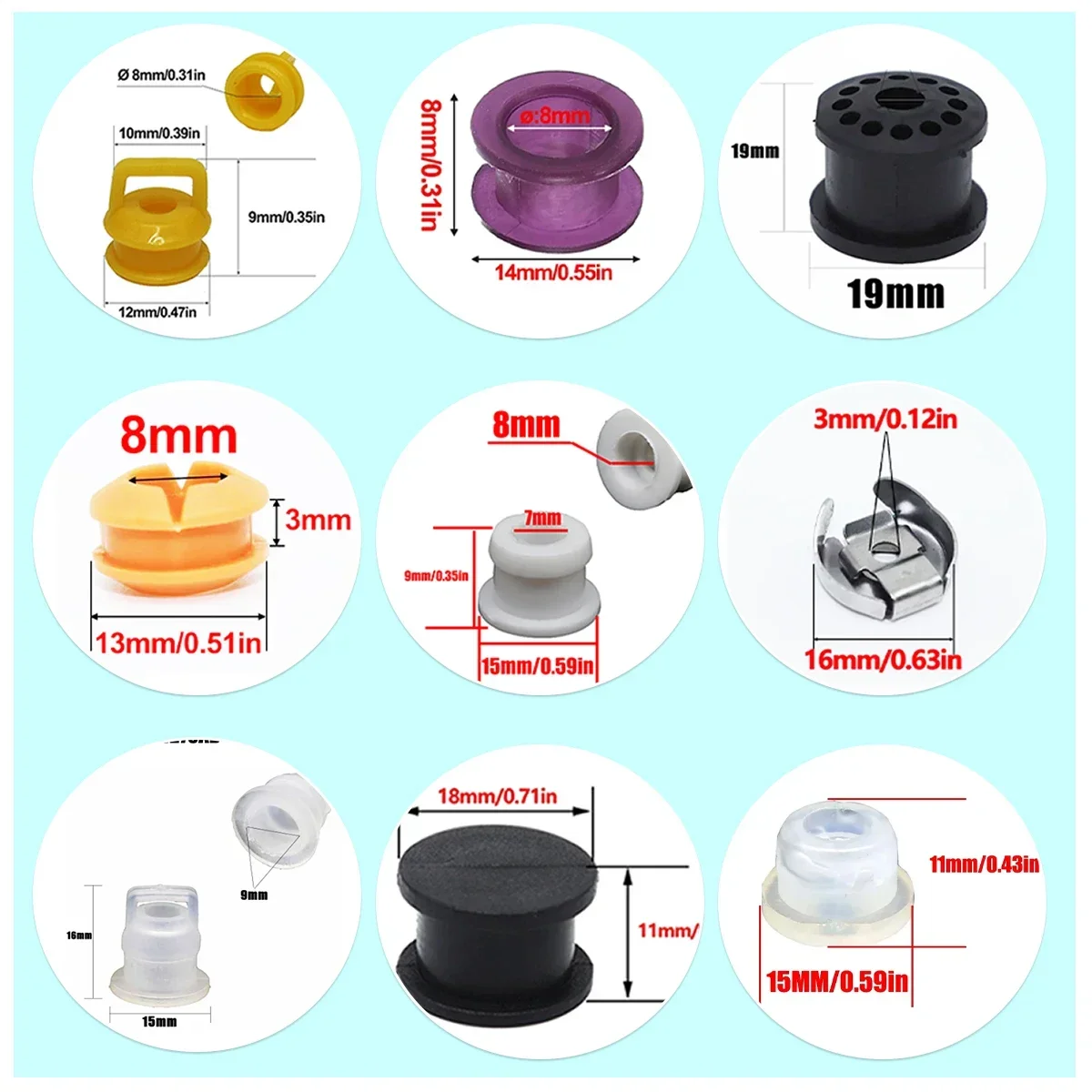 10PC Cambio Trasmissione Cavo Del Cambio Collegamento Boccola Kit di Riparazione In Gomma Per Ford JEEP Escape Chevrolet GMC Kia Nissan Hyundai