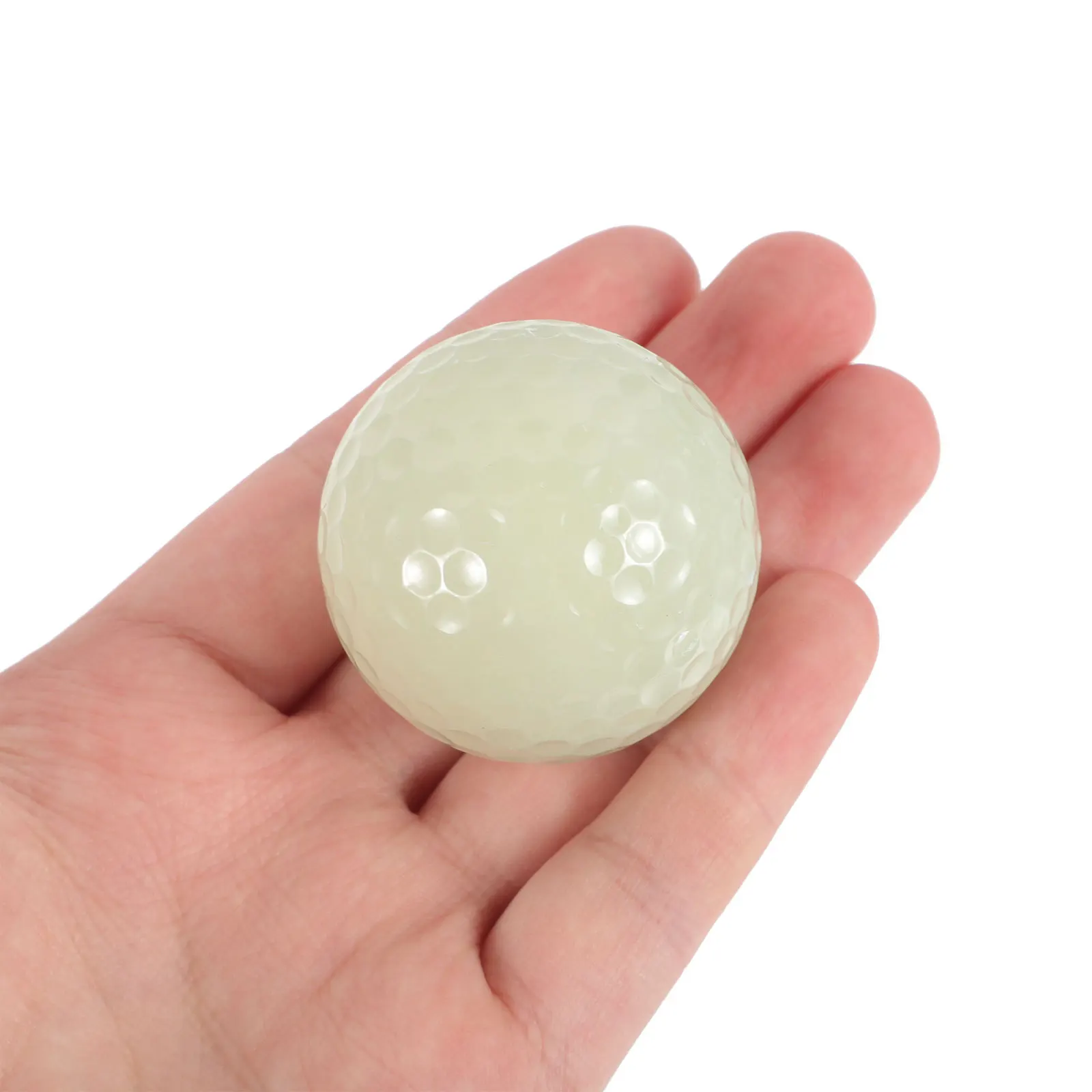 4 قطعة توهج في الظلام كرات الغولف مضيئة المطاط ليلة التدريب كرات الغولف قابلة لإعادة الاستخدام كرة جولف الفلورسنت للرياضة في الهواء الطلق