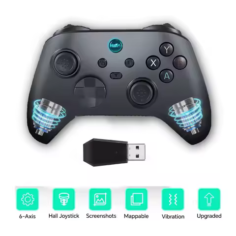 BSP-G6 Wireless Controller For Nintendo Switch 1/2 Hall Effect Joystick Gamepad For PC Controls/PS3/4/Android/IOS Accessories