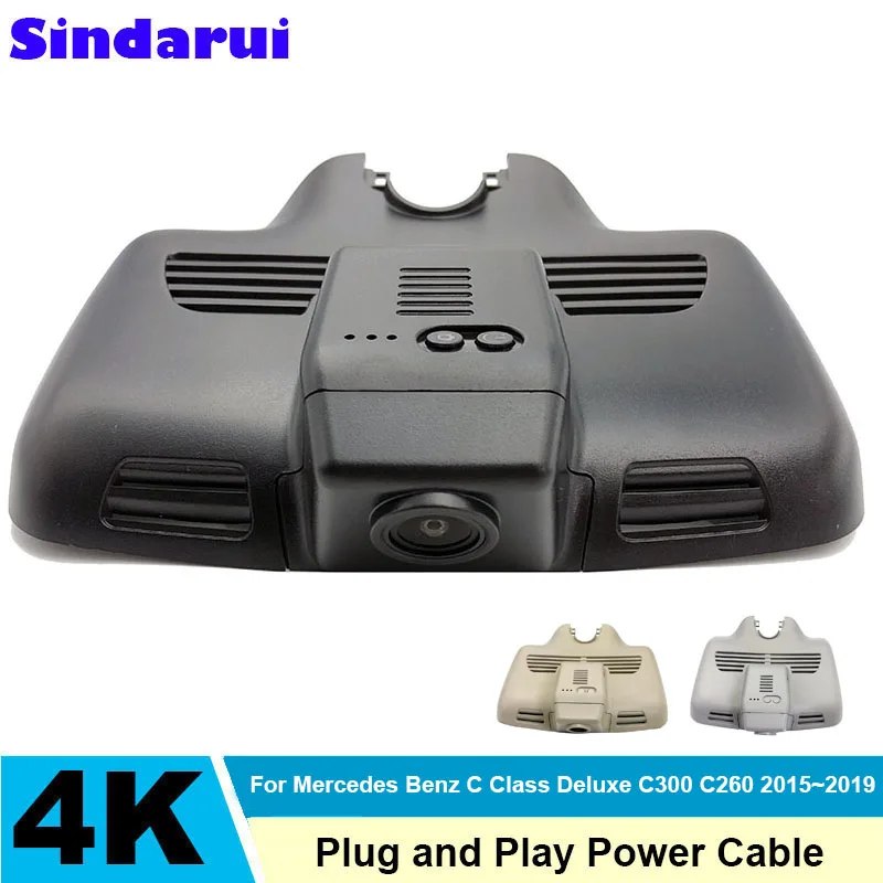 

4K HD 2160P Новый автомобильный видеорегистратор Plug and Play WIFi для Mercedes Benz C Class w205 s205 C300 для GLC C260 2015-2019