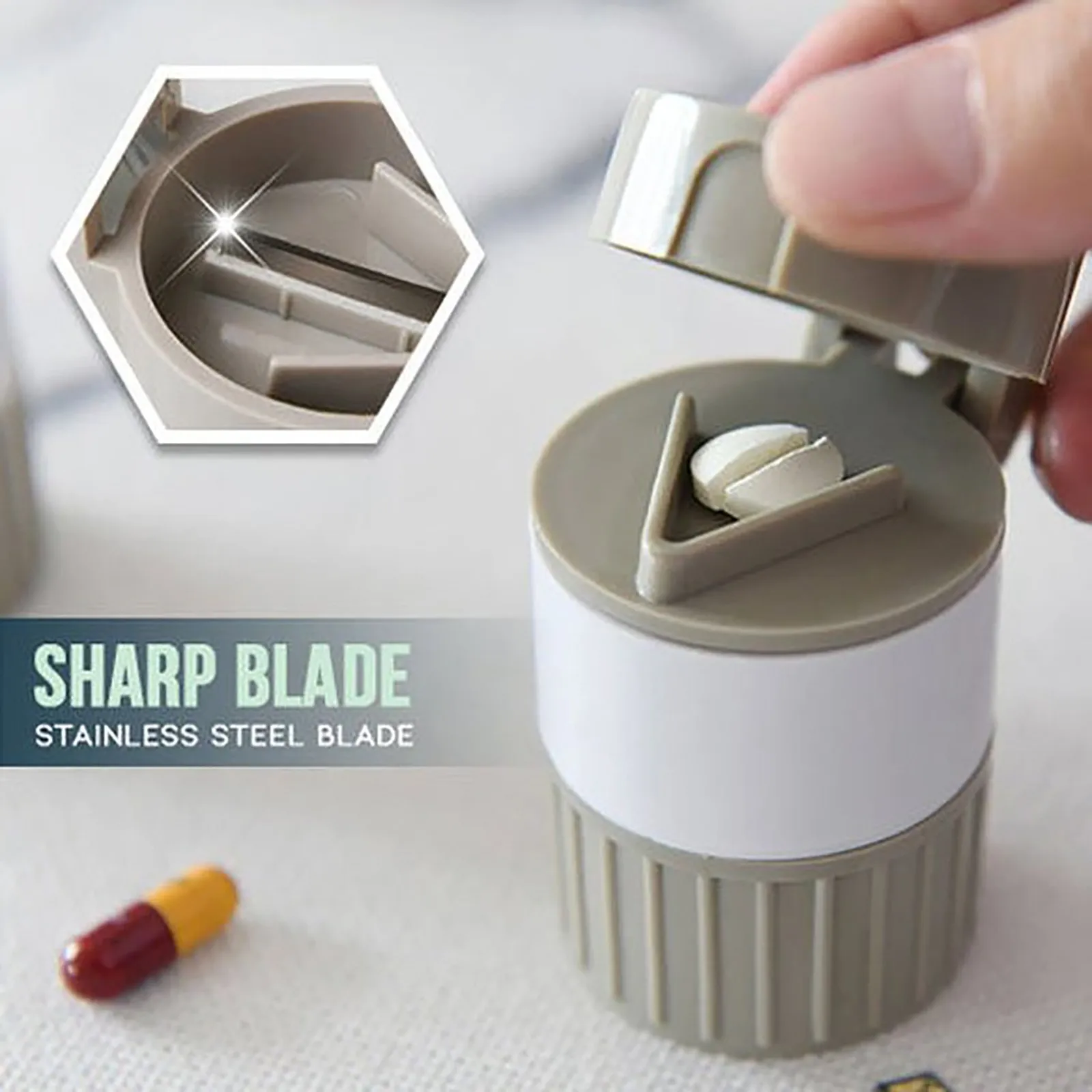 

Cutter Tablet Grinder Distributor Grinder Portable Box Organiseurs De Rangement Storage Organizer Box Storage Caixa Organizador