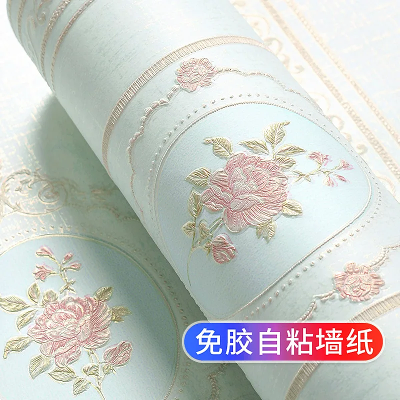 ريفي الأوروبي ورق حائط ذاتي اللصق مريح غرفة نوم ملصقات ديكور لتزيين غرفة المعيشة تلفزيون حائط الخلفية ثلاثية الأبعاد جدار جدارية #2