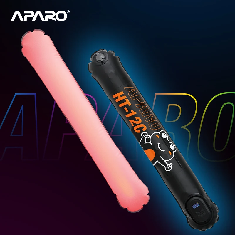 Aparo HT-12C  12w RGB Portable Inflatable Light Tube Come With Magnetic Easy Store And Carry Out For Shooting