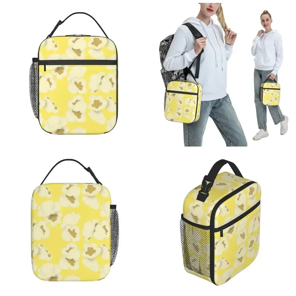 Buttered Popcorn Merch Insulated Lunch Bag For Office Storage Food Boxes Reusable Cooler Thermal Bento Box