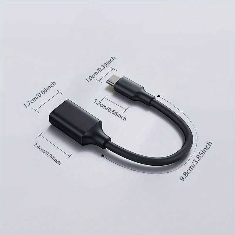USB C  Male To USB Female OTG Cable, Type-C Male To USB-A Female Connector, Compatible For Type C & USB Ports Series Phone