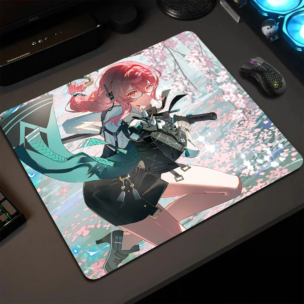 Yanagi Zenless Zone Zero Mousepad Small LockEdge Mouse Pad For Gamers Computer Desk Pad Rectangular Anti-slip Rubber