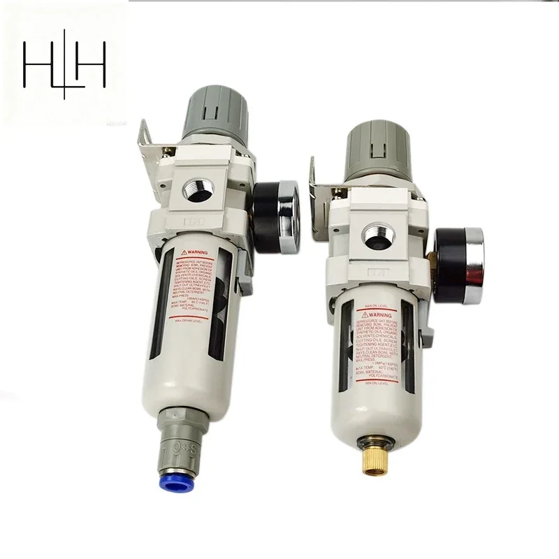 HLH 1 PCS AW3000-03 Air Oil Water Seperator Filter G3/8'' Air Pressure Regulator Controller Pneumatic Compressor Copper Filter