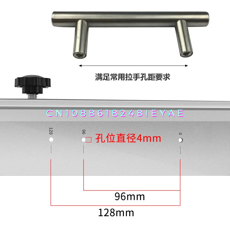 Handle Punch Positioner Clothing Cabinet Door Handle Installation Opening Assist Adjustable Porous Position Woodworking Tools