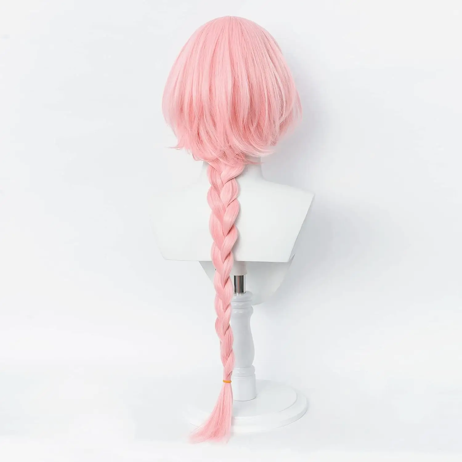 Theme Party Game Fate Apocrypha Women and Girl Long Pink Braid Astolfo Cosplay Wig