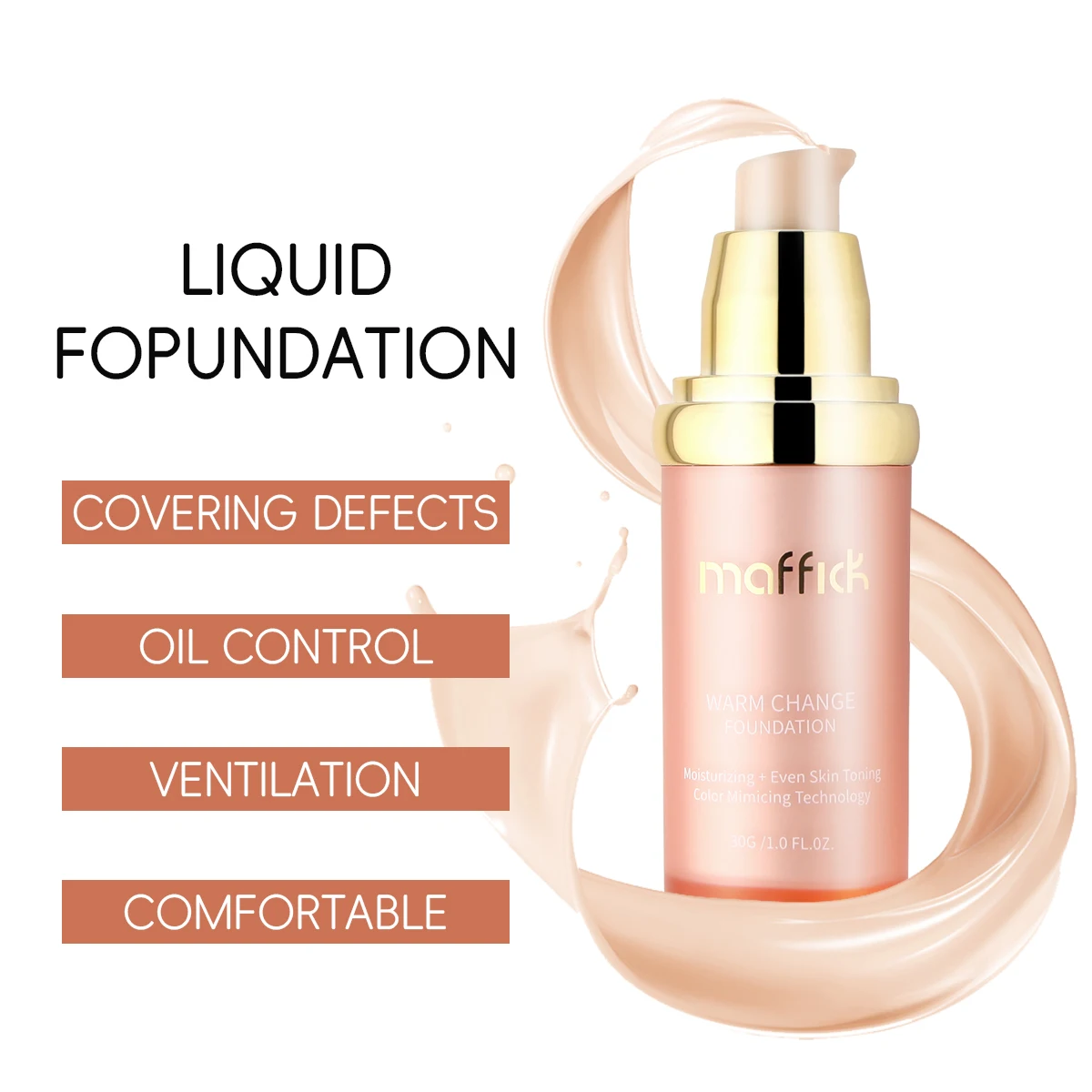 マフィック 2 色ブライトニング長期的な保湿コンシーラー変色ファンデーション防水メイク落としなしコンシーラー