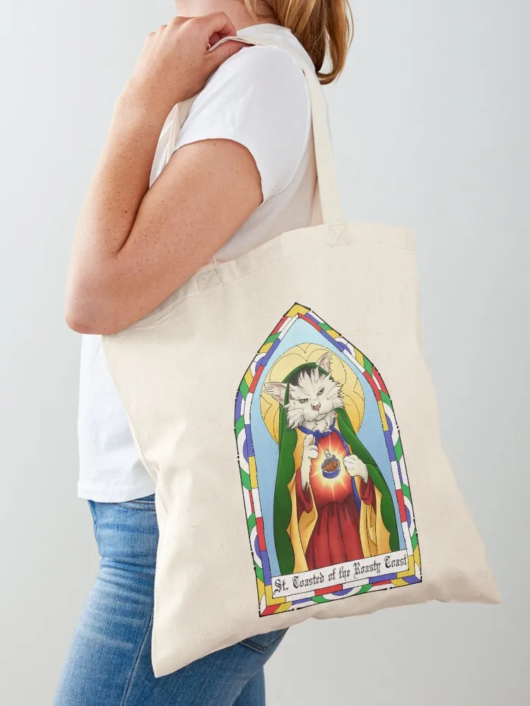 Saint Toasted Tote Bag Canvas bag canvas bags large size bags Canvas Tote Bag