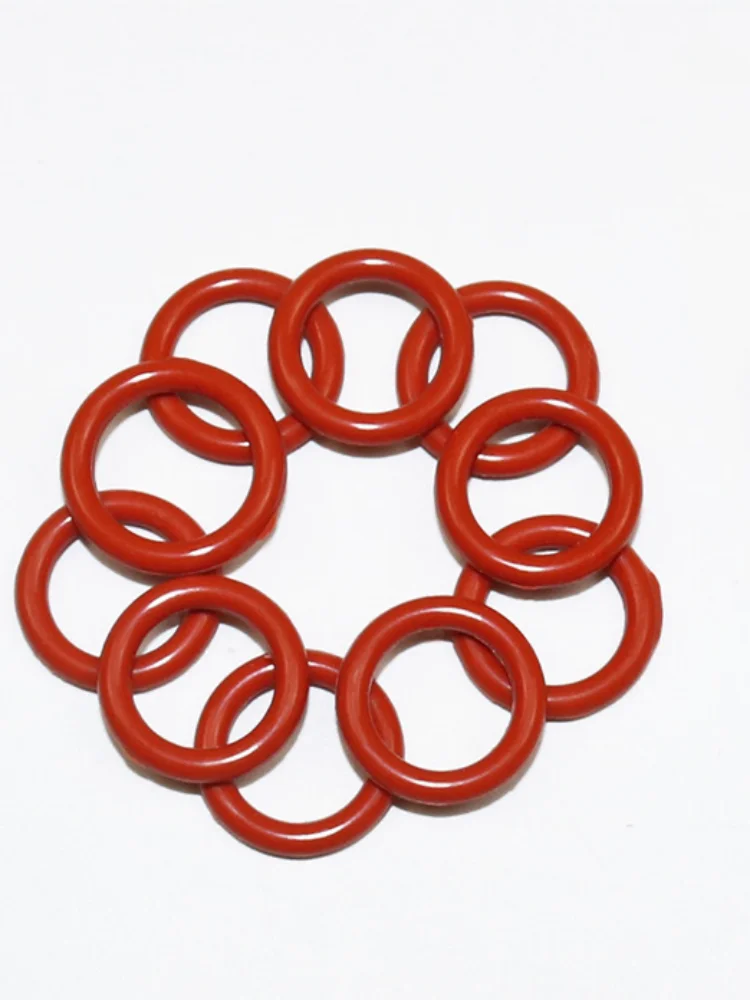 silicone O-ring set, 10 sizes, oil and heat resistant, suitable for cars and pipelines