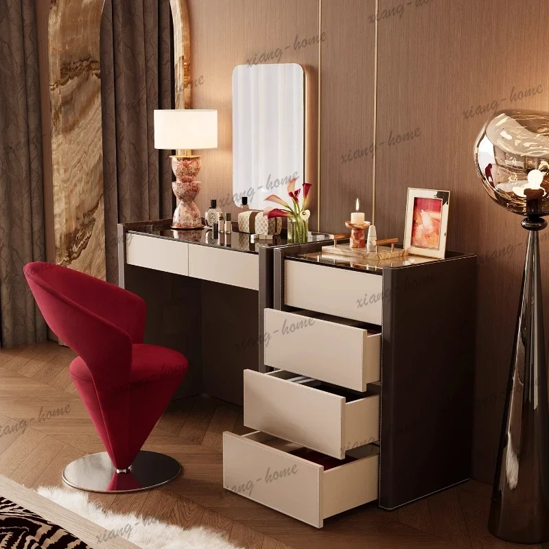 FG Modern Corner Dressing Table Organizer European Wood Garden Dressing Table Women Beauty Mesa De Maquillaje Chinese Furniture