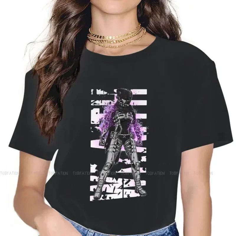 Apex legends Star Warrior Game 5XL TShirts Wraith Void Walker Shattered Purple Distinctive Girl T Shirt Hipster Tops