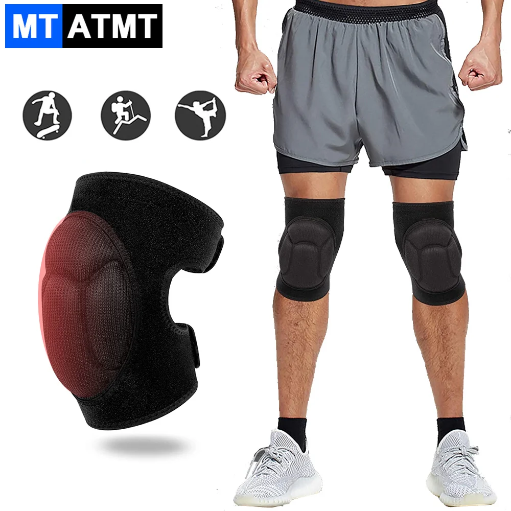 1Pair Adjustable Knee Pads for Cleaning House Floors,Gardening Work, Carpet, Roofing,kneepads with Soft Inner Liner, Black