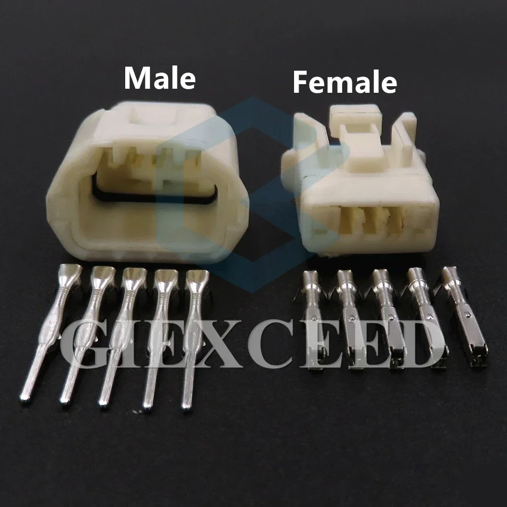 5 Pin 1.2 Series 7282-7652 7283-7652 Car Unsealed Connector With Terminal AC Assembly Automotive Electric Wiring Harness Socket