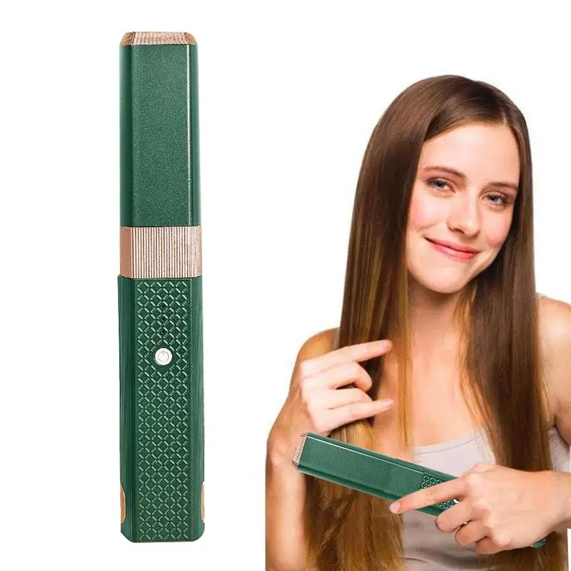 

Mini Hair Straightener Cordless Mini Flat Iron Even Heating Multifunctional Hair Accessory Fast Heating Ceramics Quick Styling