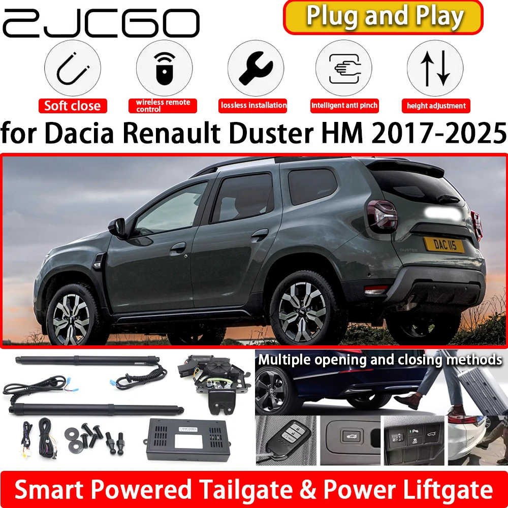 

ZJCGO for Dacia Renault Duster HM 2017-2025 OEM Automatic Electric Powered Tailgate Power Liftgate Tail Gate Lift Kit System