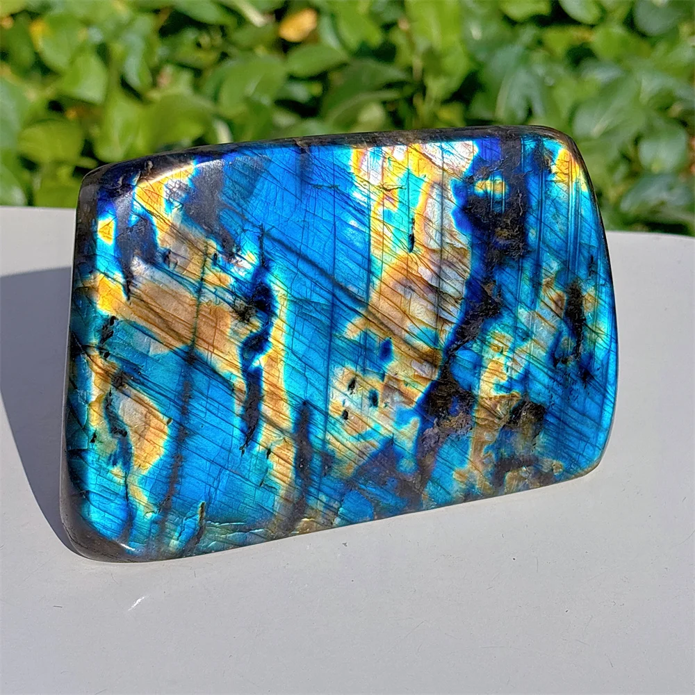 Labradorite Free Form Natural Crystal Home Decoritems Room decor Lucky Auspicious Quartz Stone Garden Healing Energy Love Gifts
