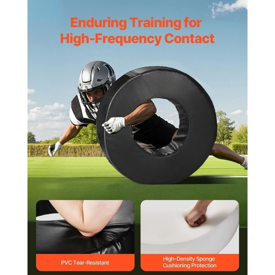 عجلة معالجة كرة القدم، دمية أدوات كرة القدم، PVC مقاومة للماء وحلقة معالجة إسفنجية عالية الكثافة، معدات تدريب الدمى #4