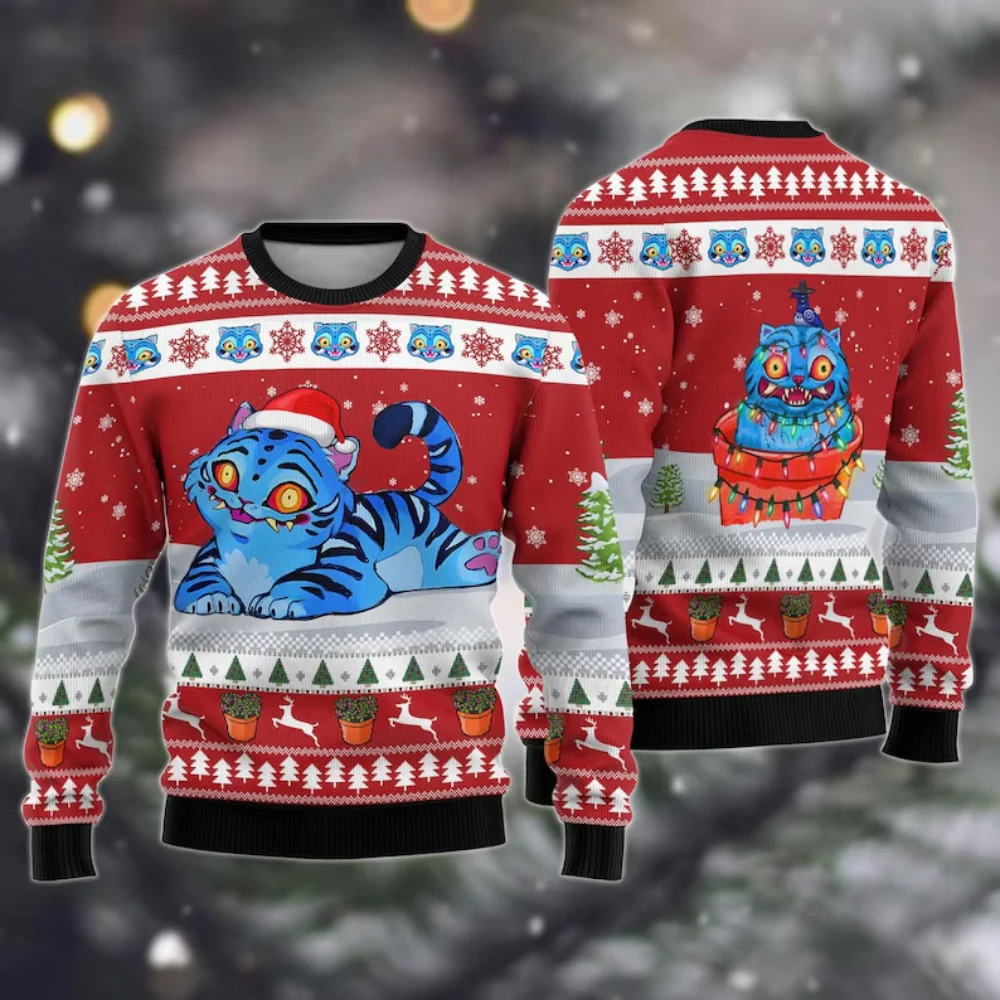 

New Christmas and New Year Disney children's Christmas family fun 3D printed ugly Christmas sweaters, Disney ugly sweaters, Disn
