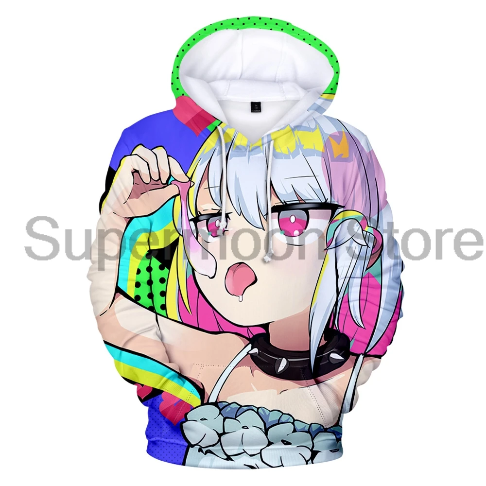 Dohna Dohna دعونا نفعل أشياء سيئة معًا أنيمي هوديي كم طويل ملابس الشارع الشهير الرجال النساء مقنعين البلوز ملابس ثلاثية الأبعاد