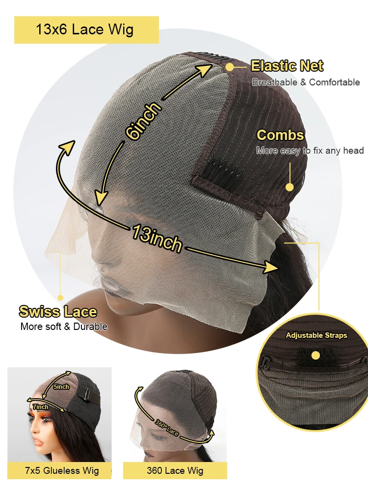 280 كثافة الجسم موجة 13x6 360 Hd الدانتيل الباروكات الأمامية شعر الإنسان قبل قطعها البرازيلي 7x5 غلويليس قبل قطع شعر مستعار الدانتيل جاهزة للارتداء #6