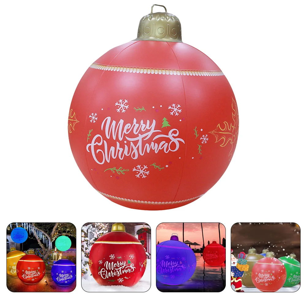 

Inflatable Christmas Ball Santa Claus Balls Goods for Outdoor Extra Large Balloons Decorations Pvc Oversized