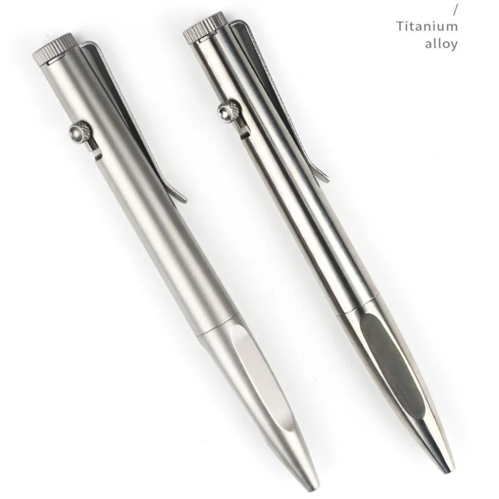 

TC4 Titanium Alloy Solid Portable Metal Bolt Ball PenTungsten Steel Glass Breaker Defensive Tactics Tool EDC Outdoor