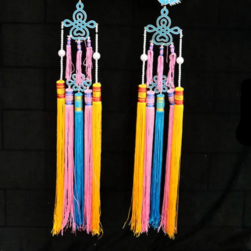 

Long Opera Tassel Accessories Ancient Drama Hat Pendant Fringes Colorful Hangings