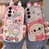 Case For VIVO V50 V40 Lite V30 V30E V29E V27E V25E V23E V21E V27 V25 V23 V20 Y15S Y15A Y01 Y16 S1 V15 Pro cover Labubu Wavy Edge