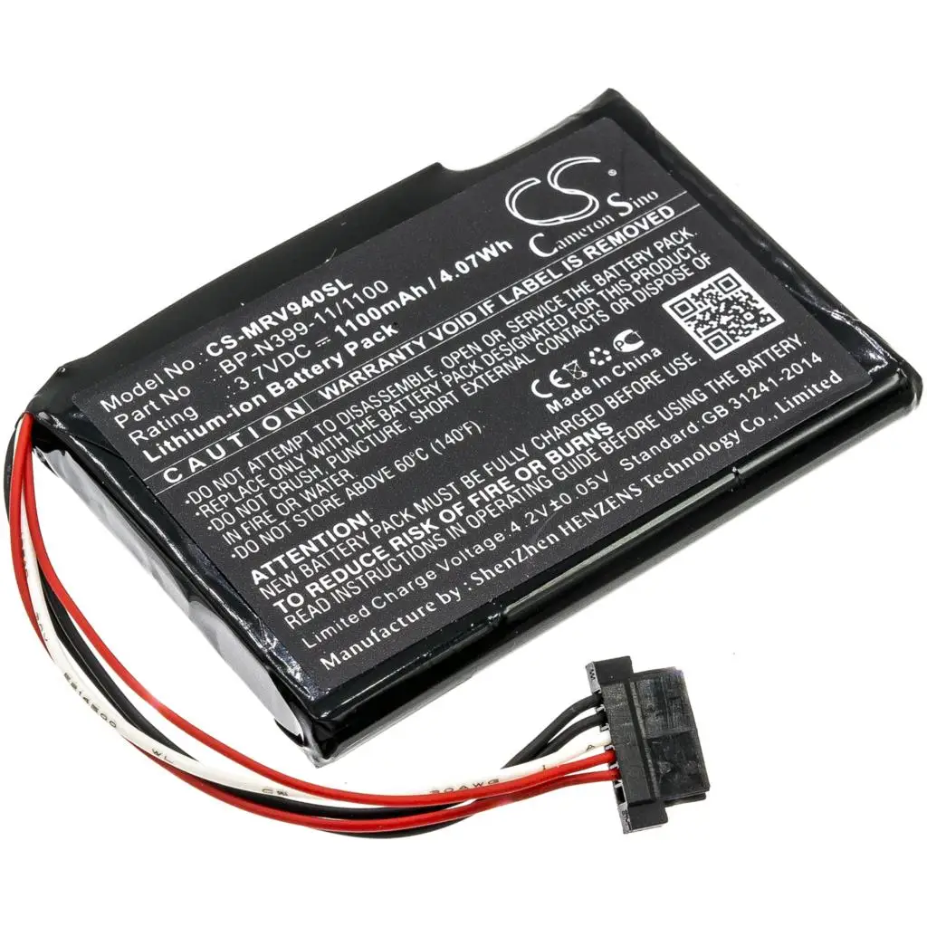 Cameron Sino Battery For Magellan BP-N399-11/1100 RoadMate RV 9490T-LMB 1100mAh / 4.07Wh