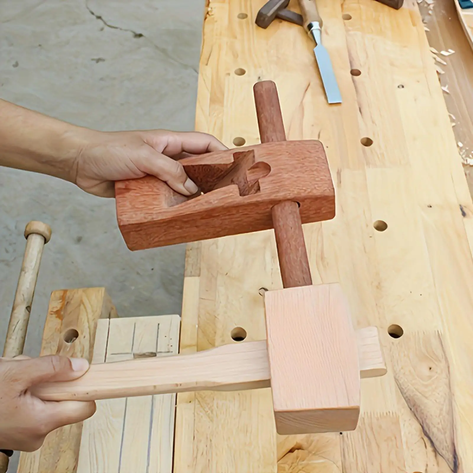 

Wooden Mallet with Handle Carpenters Mallet for Woodworker Wood Carving