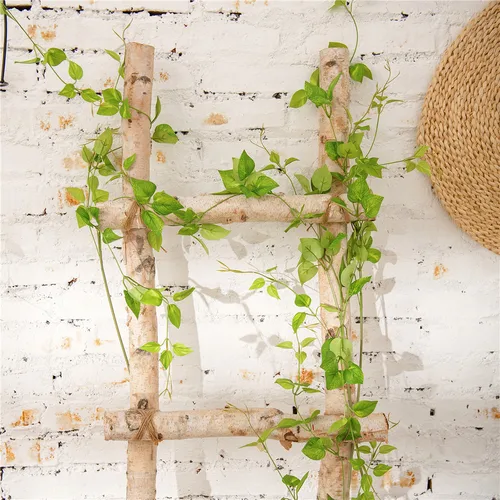 인조 단풍 스트링 녹색 식물 시뮬레이션 클레마티스, DIY 벽 장식, 잎, 아이비, 발코니, 정원, 85cm  Best5
